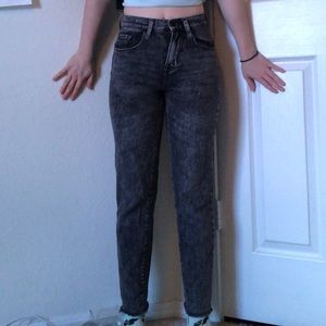 Pacsun High waisted washed black jeans